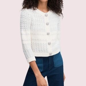 Kate Spade Jewel button texture cardigan